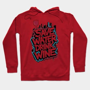 Save water drink wine Hoodie